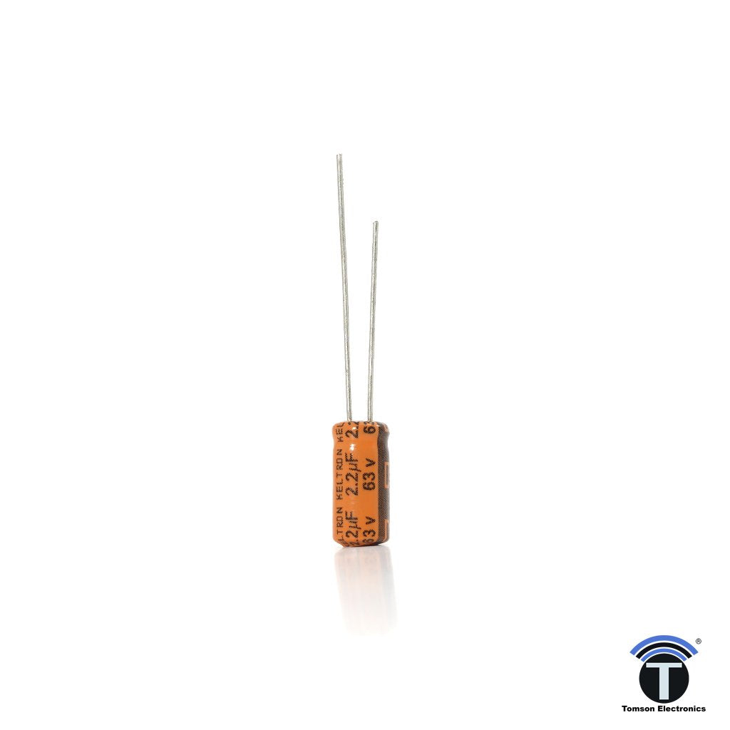 KELTRON 2.2 uF/63 V Radial Electrolytic Capacitor KELTRON 2.2 uF/63 V Radial Electrolytic Capacitor